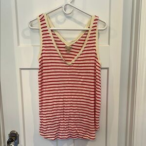 Bordeaux White and Pink Tank Top Sleeveless Style
